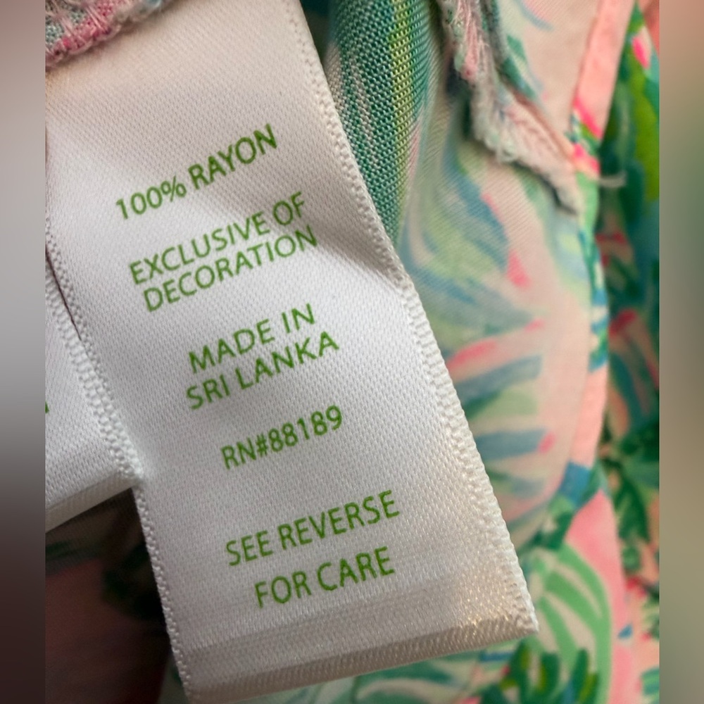 Lilly Pulitzer Hollie Tunic Dress in Pink Blossom Suite Views Size Large - Picture 6 of 7